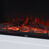 2Kw Electric Fire Inset Fireplaces Heater White Wood Mantel Suite with Remote UK