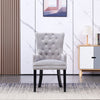 Velvet Pull Door Knocker Studded Dining Kitchen Accent Chairs Luxury Windsor