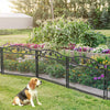 5x Metal Garden Fence Panel Trellis Barrier Portable Screen Gate Pet Patio Yard