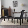 1/2/4/6 Dining Chairs Armchair High Back Linen/Velvet Upholstered Wood Legs Home