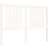 Bed Frame with Headboard White 140x200 Solid Wood Z2N0