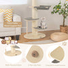 Wooden Cat Activity Center Play House Cat Tree Tower 120cm Climbing Stand
