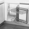 Blind Corner Bracket & Plates Cabinet Pull Out Drawer Base Shelve Storage Basket