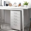 Modern Metal Chest of Drawer Storage Bedside Cabinet Filing Cabinet With Wheels