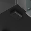Modern TV Stand Storage Cabinet Unit High Gloss Black with LED Lights 2 Drawers