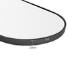 Wall Mounted Full Length Mirror Arch Metal Frame Bedroom Dressing Room Mirrors