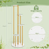 Indoor Metal Plant Stand Tall Corner Plant Shelf-White