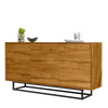160cm Loft Retro Industrial Sideboard I Vintage Oak TV Unit Cabinet Cupboard