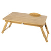 Bamboo Laptop Desk Stand Foldable Leg W/Drawer Notebook Sofa Bed Table Tray UK