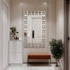 Modern Accent Glass Wall Mirror Rectangular for Living Room Bedroom Office Foyer