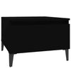 Side Tables 2 pcs Black 50x46x35 cm Engineered WoodNew