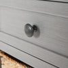 Grey Wooden Tall Boy 1 Drawer 4 Baskets Tall Unit Living Room Storage Unit