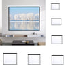 Projector Screen Manual Pull Down Wall Mounted Matt White Home Cinema 60-120''