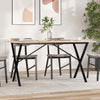 Dining Table X-Frame 160x80x75 Solid Wood Pine and Cast I8P3