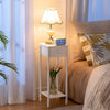 End Table 25 x 25 x 70 cm Bedside Table Set of 2 Tall Side Table