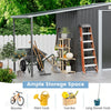 New 8 X 4FT Garden Shed Metal Pent Roof Outdoor Tool Bike Storage WITH Open Shed