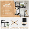 Study Writing Desk 100cm Home Office Computer Desk w/storage-Black