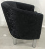 Black Velvet Arm Chair Tub Chair Lounge Armchair Occasional Accent Sofa Chair UK