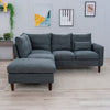 L-Shaped Corner Sofa, Sectional Couch with Built-in USB Port Chaise