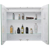 Illuminated LED Bathroom Mirror Cabinet With Demister Sensor Shaver Socket