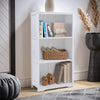 3 Cube Wooden Bamboo Bookcase Bookshelf Storage Unit Bookcase Display Stand