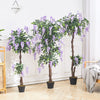 Artificial Potted Plant Tree Colourful Flower Blossom Realistic In/Outdoor Decor