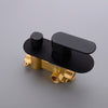 Bathroom Shower System Brass Rainfall Mixer Set Bath Tap Faucet Kit Brushed Gold