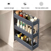 2/3Tier Pull Out Aluminum Basket Kitchen Cabinet Larder Organizer Cupboard Units