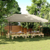 Foldable Party Tent - Taupe 580x292x315 A5N1