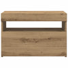 TV Cabinet with LED Lights Artisan Oak 60x35x40 cm Engineered Wood