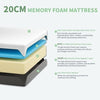 Doubleslee Memory Foam Mattress, 4FT6 Medium Firm Feel, Soft Skin-friendly
