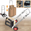 80KG Heavy Duty Folding Hand Sack Trolley Truck Transport Barrow Cart 2 Wheels