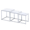 Nest Of 3 Nested Nesting Tables Side End Coffee Table Wooden for Living Room
