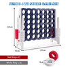 Giant Connect 4 Four in A Row Game Set 120x104cm 4-to-Score Outdoor Garden Game