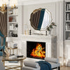 32" Gold Modern Art Decorative Wall Mirror Irregular Frame Vanity Mirror Bedroom
