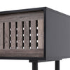 Industrial TV Table Wood TV Stand Console Cabinets Sliding door for Living Room