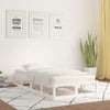 Lechnical Bed Frame White 100x200 Solid Wood,Bed Frame,Bed Frame Modern S2A8