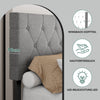 Floating LUXURY UPHOLSTERED BED FRAME 4FT6 Double Size With Padded Headboard