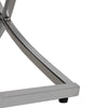 Luxury Dining Table Side Chair Design Sense Button Back Cross Legs Reception 2x