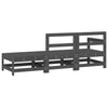 CIADAZ 3 Piece Garden Set Grey Solid Wood Pine, Garden Furniture, P8G4