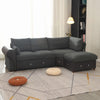Panana Sofa Suite Set 3 2 or Corner Chaise in Dark Grey Or Light Grey