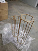 60,80,100cm Set of 3 Gold hexagon Metal Flower Stand Pedestal Plinth QT05400