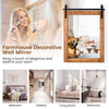 Rustic Wall Mounted Mirror Farmhouse Style Decorative Vanity Wall Mirror