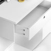 Dressing Table With Led Lights Sliding Mirror 4 Drawers Vanity Table Makeup Desk
