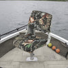 Outdoor Low Back Padded Boat Seat Folding Fishing Captain Boat Seat with Cushion