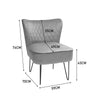 Scallop Back Armchair Cocktail Sofa Accent Seat Living Bedroom Cafe Lounge Sofa