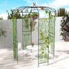 Costway Birdcage Shape Gazebo Pergola Pavilion Galvanized Metal Arch Trellis