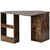 Corner Computer Desk L-shaped PC Table Workstation w/ Shelves Home Office Study