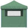 Foldable Party Tent - with 4 Sidewalls Green A7B8