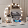 50cm Hollywood Makeup Mirror Large Vanity Light Mirror Dimmable LED Bulbs Round